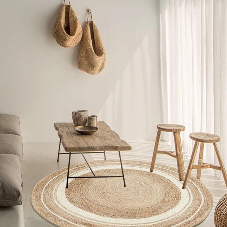 Natural Jute handmade knitted Carpet - Hyggeh