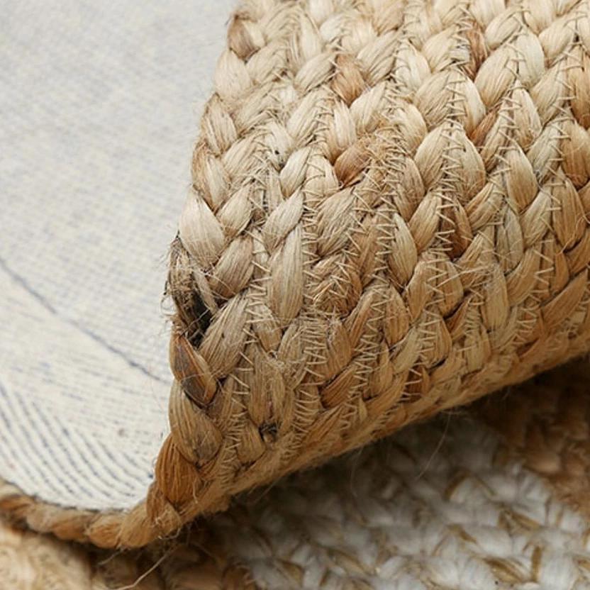 Natural Jute handmade knitted Carpet - Hyggeh